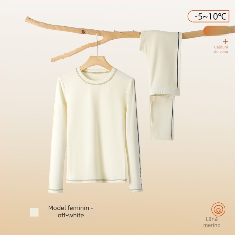 Set de lenjerie termică pentru femei - Fir acrilic, 50-70% conținut, 251-300 g/m2 grosime, Menține căldura, Strat de bază / poate fi purtat ca strat exterior