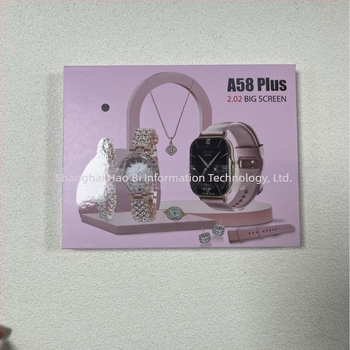 Ceas Smart A58Plus pentru femei, cu design în caramida – Apel Bluetooth, Monitorizare ritm cardiac, Oxigen în sânge, Monitorizare somn, Pedometru, Ecran AMOLED