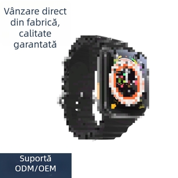 Ceas inteligent cu apeluri Bluetooth, monitor de ritm cardiac, rezistent la apă zilnic, ecran TFT, cadran pătrat