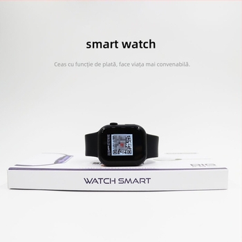 Smartwatch cu numărătoare de pași, monitorizare ritm cardiac și tensiune arterială, apeluri Bluetooth, monitorizare somn • compatibil cu iOS