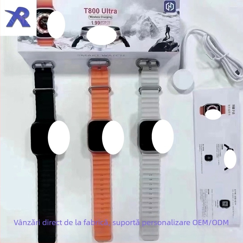 Ceas inteligent cu apeluri Bluetooth, monitorizare ritm cardiac, tensiune arterială, saturație de oxigen și monitorizare a somnului.