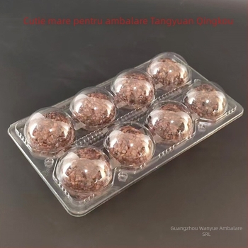 Cutie de unică folosință din PET, transparentă, pentru ambalarea bilelor de orez, livrare, 100 buc., microunde indisponibil, nebiodegradabil