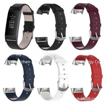 Bratara din piele pentru Fitbit Charge 3 – material Cortex, brand Qing Chen, 20 g, 2018