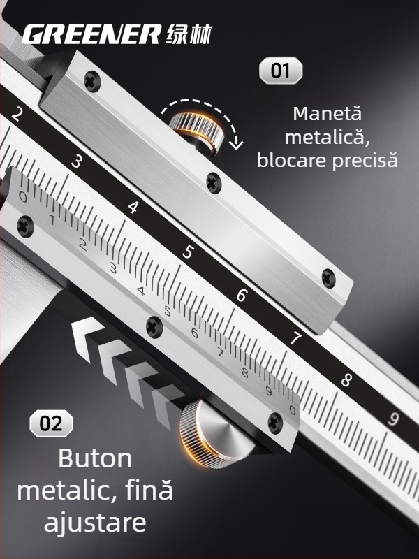 Greener caliper vernier cu afișaj digital, precizie înaltă, de calitate industrială, pentru uz casnic