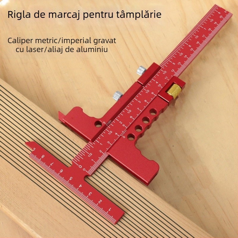 Rigla de marcare pentru tâmplărie cu aliaj de aluminiu, scară glisantă