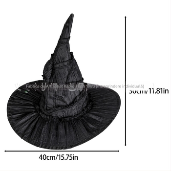 Set Wicked Elphaba: Pălărie, Ochi și Mănuși – Set din trei piese, pentru adulți, Primăvara 2025