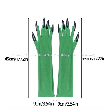 Set Wicked Elphaba: Pălărie, Ochi și Mănuși – Set din trei piese, pentru adulți, Primăvara 2025