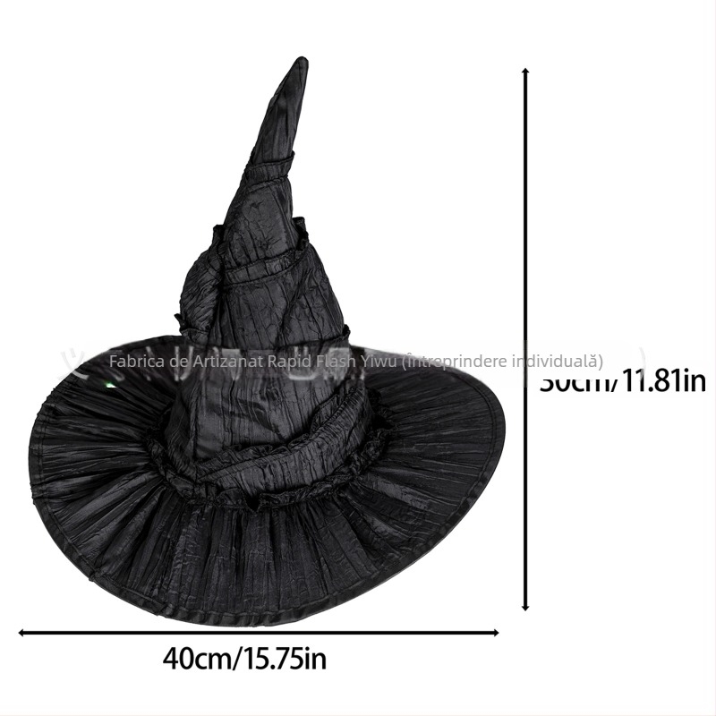 Set Wicked Elphaba: Pălărie, Ochi și Mănuși – Set din trei piese, pentru adulți, Primăvara 2025