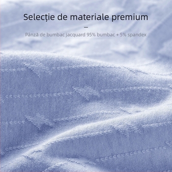 Boxeri pentru bărbați, talie medie, uscare rapidă, 90–95% bumbac, țesătură Jacquard, antibacterian