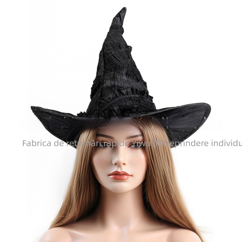 Costum cosplay de vrăjitoare cu pălărie, pentru Halloween, adulți, lansare primăvara 2025, marcă Other