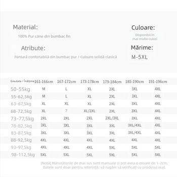 Set de termic pentru bărbați din bumbac 100% – top și pantaloni, respirant, antibacterian, căldură moderată, 220 g/m², pentru bărbați 18–40 ani