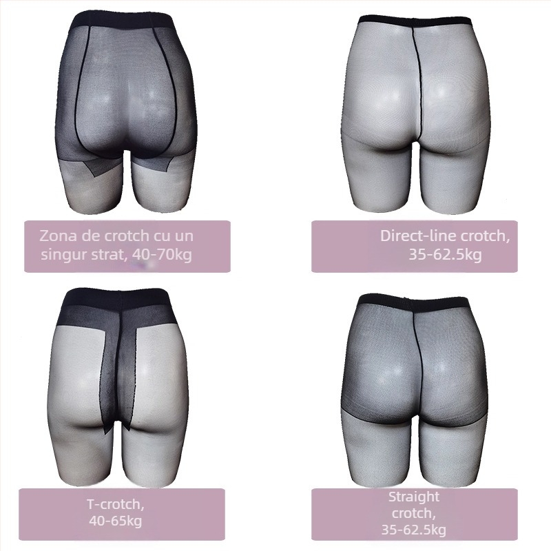 Colanți de modelare, ultra-subțiri 0D, croială în formă de T, lungime integrală, poliester 50–70%