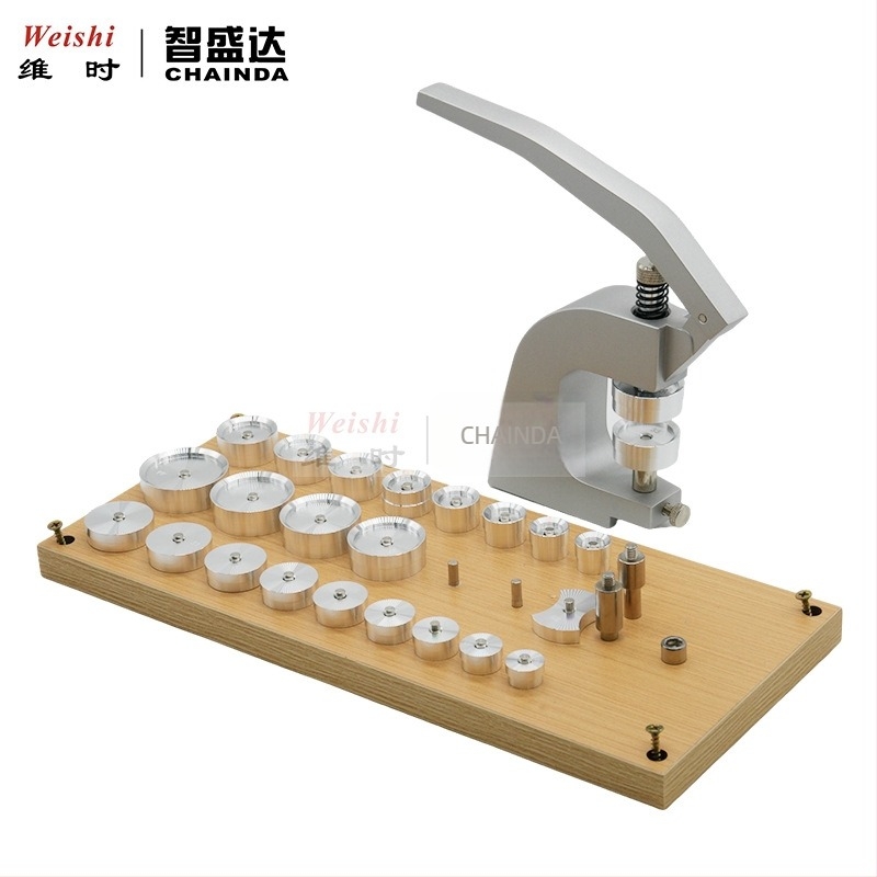 Unealtă de reparare a ceasurilor 5500-A: matriță din aluminiu pentru presarea capacului din spate, capacului inferior și cristalului