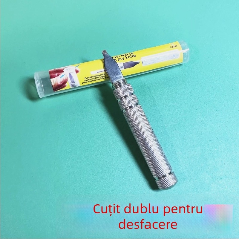Unealtă pentru repararea ceasurilor – cuțit de deschidere dual pentru înlocuirea bateriei și deschiderea capacului din spate/din partea de jos - 1 kit, pentru uz casnic