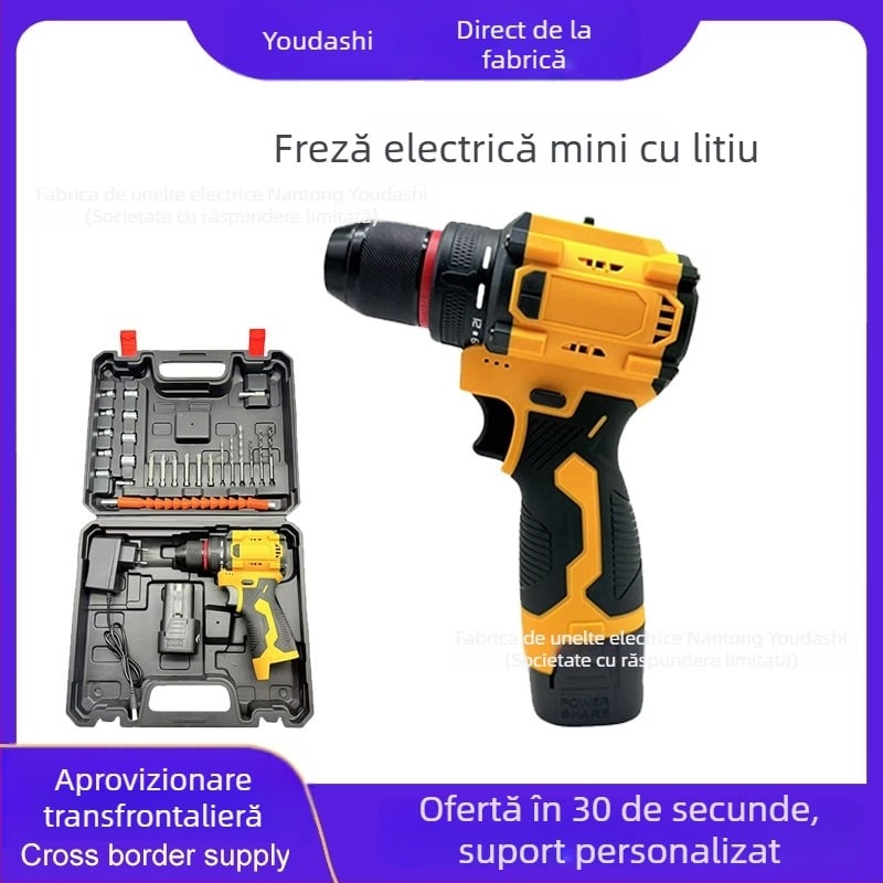Fierăstrău cu acumulator Li-ion, fără peri, 2 viteze, mandrină cu trei gheare, înainte/înapoi