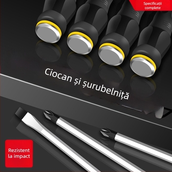 Set de șurubelnițe cu capete Phillips și plat, magnetice, oțel crom-vanadiu, mâner PP, greutate 0,12 kg