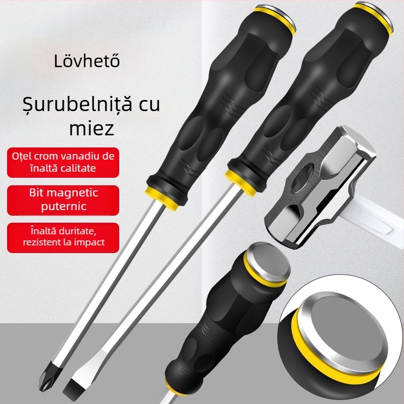 Set de șurubelnițe cu capete Phillips și plat, magnetice, oțel crom-vanadiu, mâner PP, greutate 0,12 kg