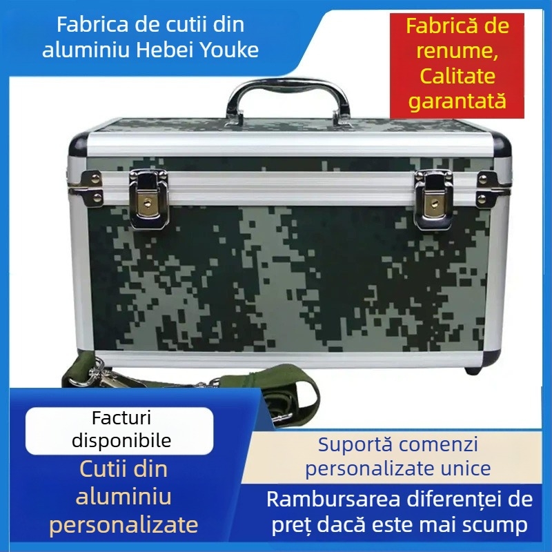 Cutie din aliaj de aluminiu pentru instruire și transport, echipamente mecanice, aviație, instrumente, pregătire pentru luptă