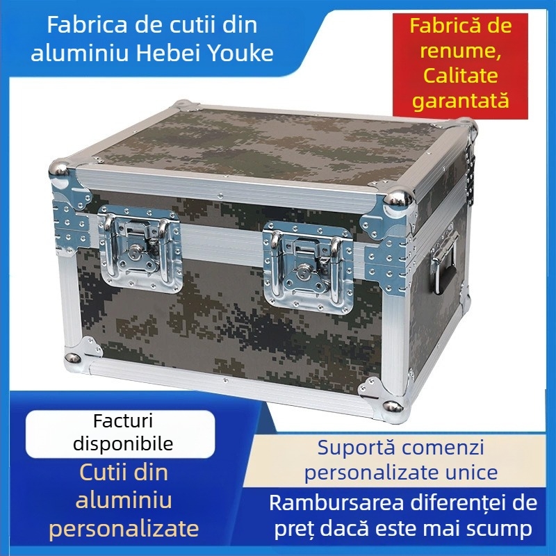 Cutie din aliaj de aluminiu pentru instruire și transport, echipamente mecanice, aviație, instrumente, pregătire pentru luptă