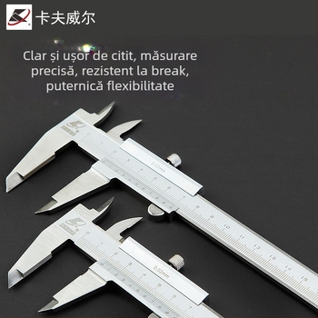 Kraftwell caliper vernier cu afișaj digital, oțel inoxidabil