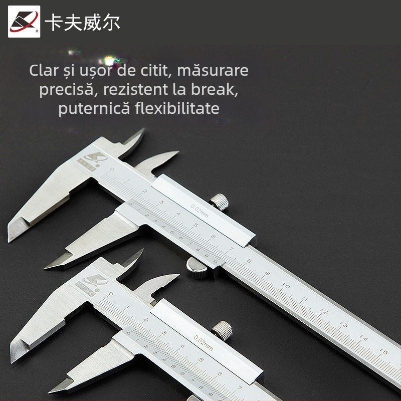 Kraftwell caliper vernier cu afișaj digital, oțel inoxidabil