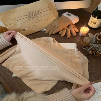 Set termic pentru femei: Top și pantaloni - material principal viscose, căptușeală poliester, 161-180 g/m², un singur strat, menține căldura