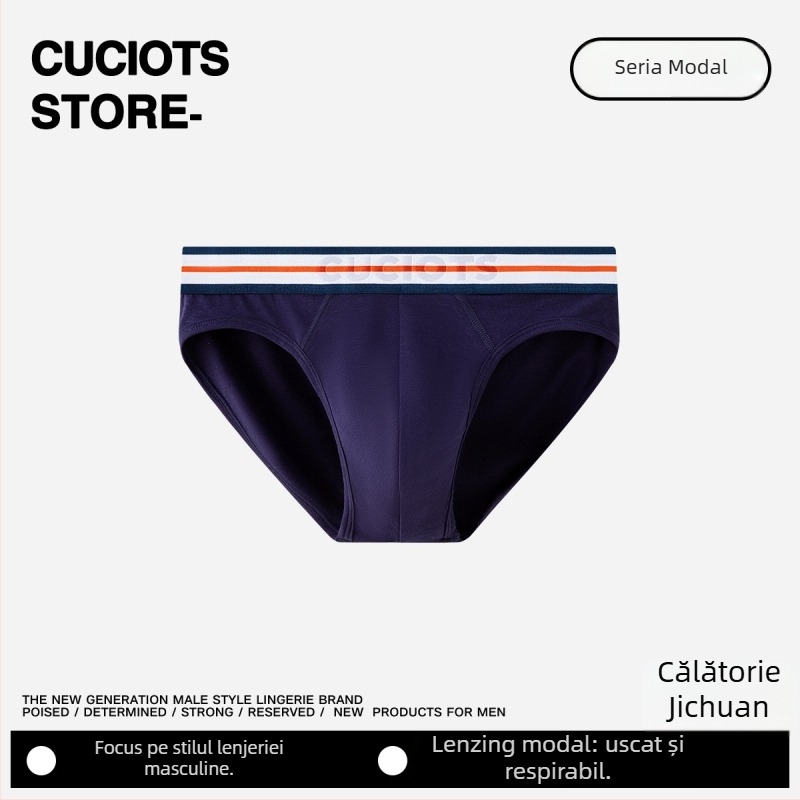 Slipuri bărbați din Modal, talie medie, respirabile, buzunar mare