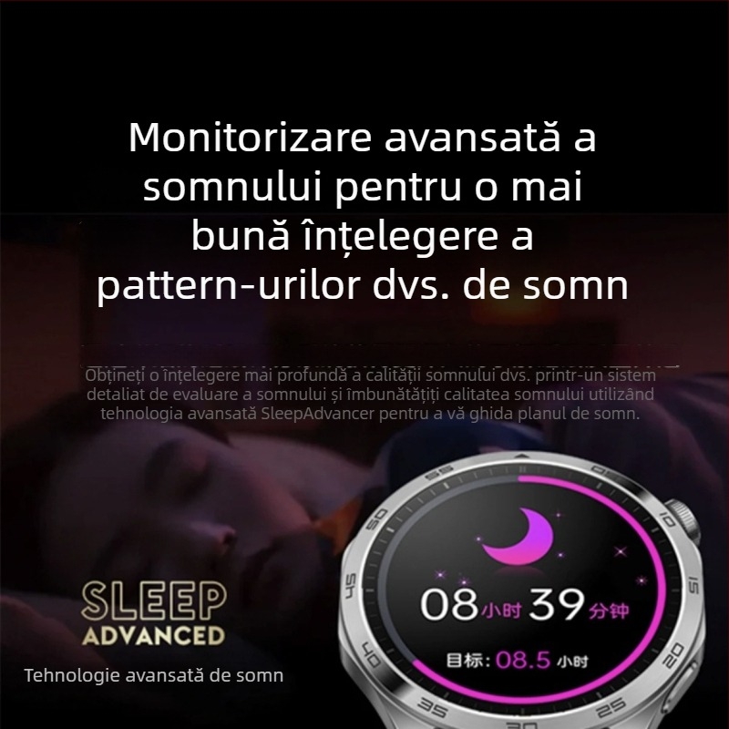 Ceas inteligent cu monitorizare non-invazivă a glicemiei, monitorizare a acidului uric, tensiune arterială și ritm cardiac, NFC pentru plăți offline