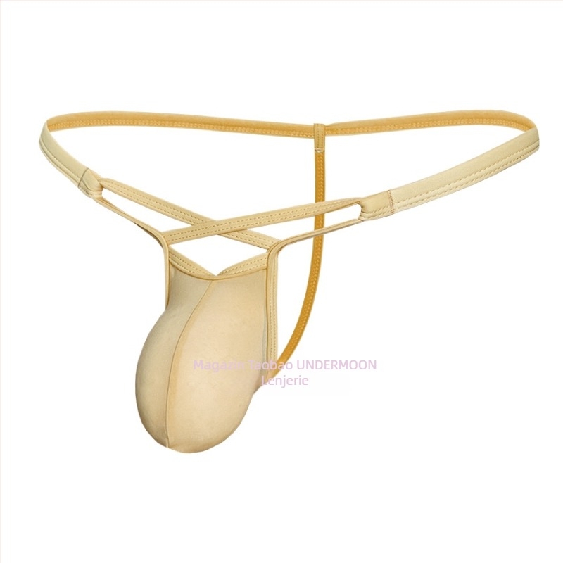 Slip tanga bărbați, talie joasă, material ice silk, respirabil, țesătură simplă, țesătură principală nylon 70–80%, căptușire în zona inghinală nylon 70–80%, culoare solidă