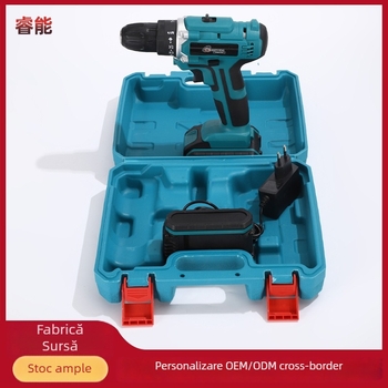 Bormașină fără perii, cu acumulator Li‑ion 18–21V, viteză variabilă, înainte/înapoi