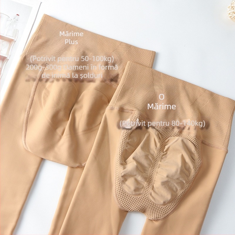 Colanți din nailon, groși și calzi, model solid, stil All-in-One