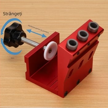 Unealtă de găurit pentru găuri înclinate în lemn - Fengsen (Brand: Fengsen; Material: aliaj de aluminiu; Utilizare: proiecte DIY casnice)