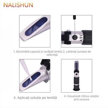 Instrument de măsurare a punctului de congelare al antigelului pentru autovehicule — corp din metal, greutate netă 235 g, marcă There Shun