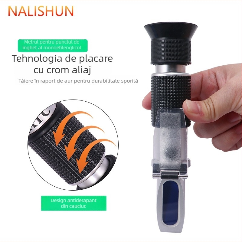 Instrument de măsurare a punctului de congelare al antigelului pentru autovehicule — corp din metal, greutate netă 235 g, marcă There Shun