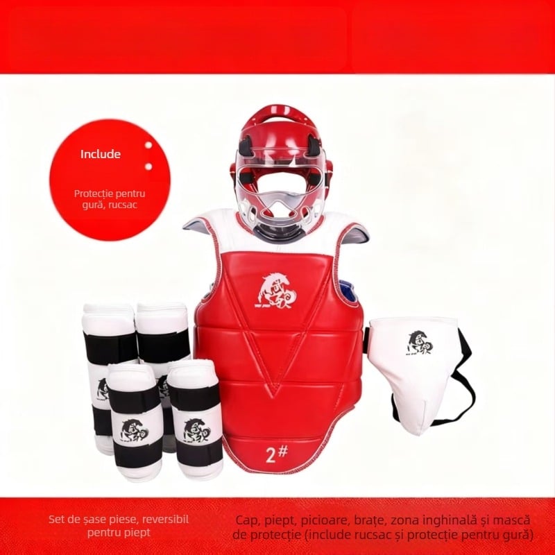 Set complet de protecție Taekwondo pentru adulți, echipament de antrenament îmbunătățit