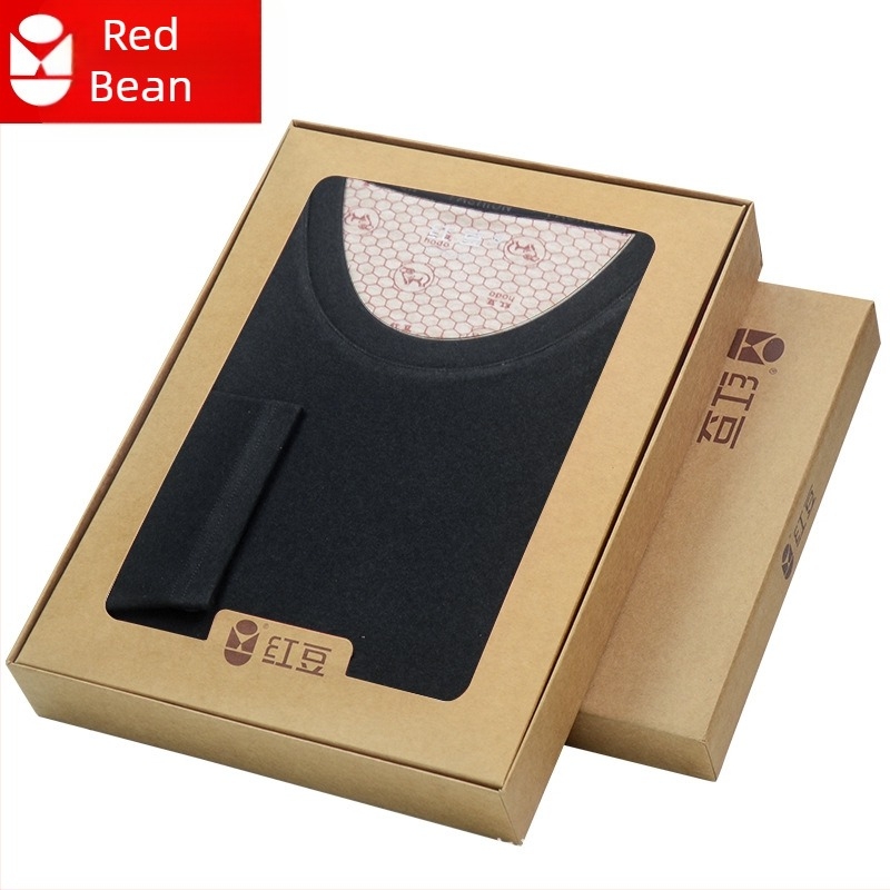 Set de lenjerie termică unisex cu guler rotund, lână groasă și poliester, pentru toamnă–iarna, croială slim