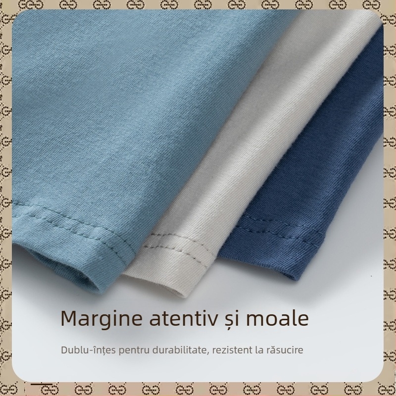 Boxeri bărbați din bumbac, talie medie, respirabili, antibacterieni, design 3D pentru buzunar, căptușeală din bumbac 95–100%