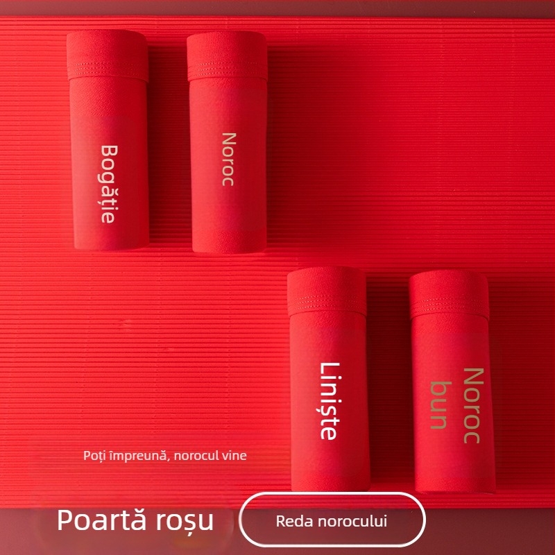 Boxer bărbătește din bumbac, talie medie, uni, respirabil și antibacterian, 95–100% bumbac