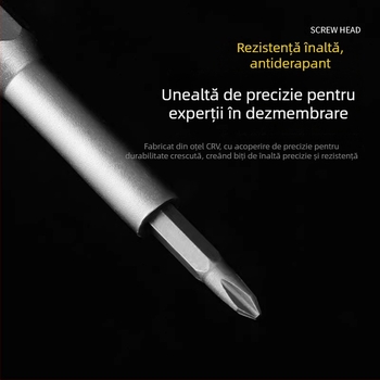 Friendly trusă de șurubelnițe magnetică 24-in-1 pentru reparații și demontări la telefoane mobile, biti 25-in-1 pentru calculatoare și ochelari, unelte din oțel cu conținut de carbon