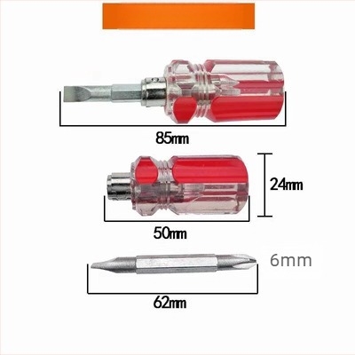 Șurubelniță dublă cu capete Phillips și plat, izolată, din oțel Cr-Mo, magnetică, diametrul șuruburilor 6 mm