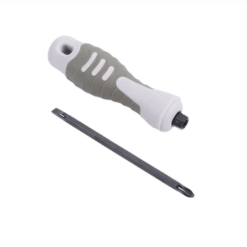 Șurubelniță dublă cu capete Phillips și plat, izolată, din oțel Cr-Mo, magnetică, diametrul șuruburilor 6 mm