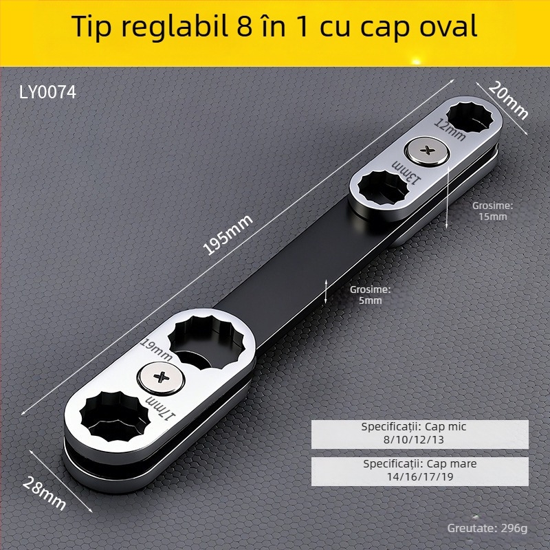 Niuxiang cheie duală de utilizare din oțel carbon, finisaj lucios