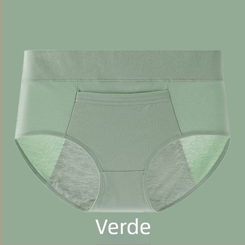 Lenjerie intimă de perioadă din bumbac, căptușeală modală în zona genitală, talie medie, protecție împotriva scurgerilor