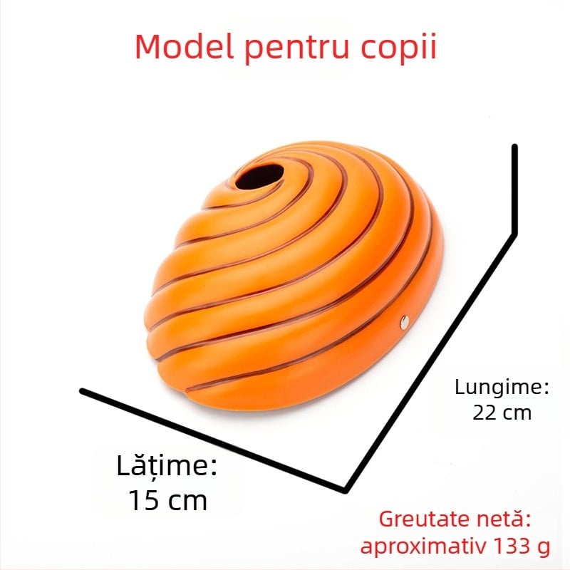 Mască cosplay – din plastic, accesoriu ninja pentru Halloween, marca OXDM