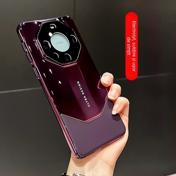Huawei Mate60 Pro carcasă cu protecție totală, TPU, film pentru obiectiv, protecție împotriva căderilor, finisaj electroplating