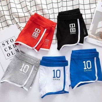 Boxeri pentru bărbați din bumbac, respirabili, talie medie, țesătură tricotată, 90-95% bumbac