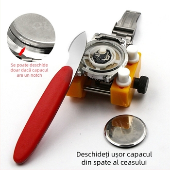 Instrument de reparare ceasuri – deschizător capac spate și cuțit pentru desfacerea carcasei; Origine: China; Marcă: Xing wei qiang; Marcă privată autorizată: Da