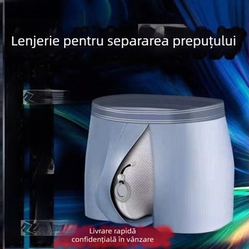 Boxeri de bumbac pentru bărbați, respirabili, talie medie, model 3435841, căptușeală în zona cracului din bumbac