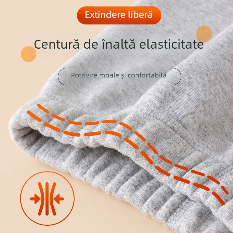 Set termic pentru adolescenți - țesătură de bumbac, căptușeală velur, guler rotund, cusătură fără cusături, mâneci lungi