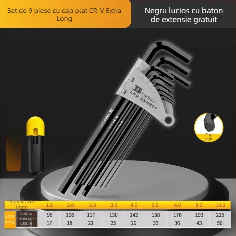 Set chei Allen Persia, oțel aliat CRV, cu cap hexagonal